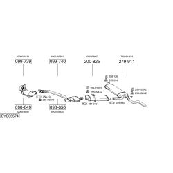 Išmetimo sistema BOSAL SYS05574