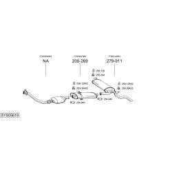 Išmetimo sistema BOSAL SYS05619