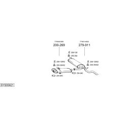 Išmetimo sistema BOSAL SYS05621