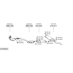 Išmetimo sistema BOSAL SYS05622