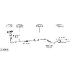 Išmetimo sistema BOSAL SYS05631