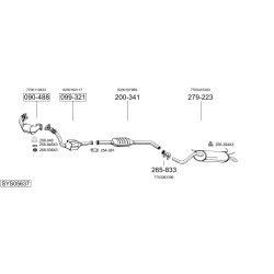 Išmetimo sistema BOSAL SYS05637