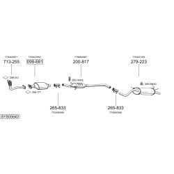 Išmetimo sistema BOSAL SYS05640