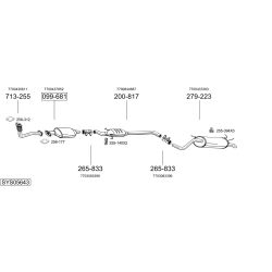 Išmetimo sistema BOSAL SYS05643