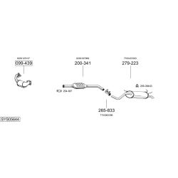 Išmetimo sistema BOSAL SYS05644