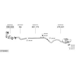 Išmetimo sistema BOSAL SYS05651