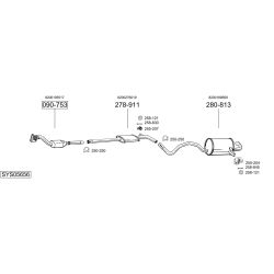 Išmetimo sistema BOSAL SYS05656