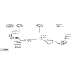 Išmetimo sistema BOSAL SYS05661