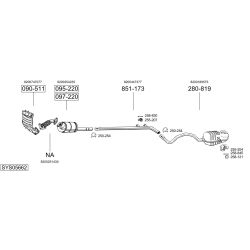 Išmetimo sistema BOSAL SYS05662