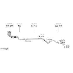 Išmetimo sistema BOSAL SYS05664