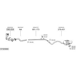 Išmetimo sistema BOSAL SYS05668