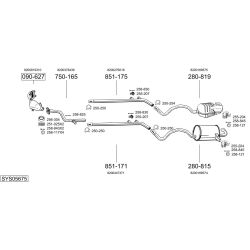 Išmetimo sistema BOSAL SYS05675