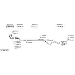 Išmetimo sistema BOSAL SYS05703