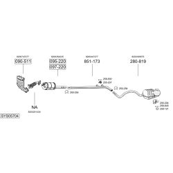 Išmetimo sistema BOSAL SYS05704