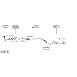 Išmetimo sistema BOSAL SYS05710