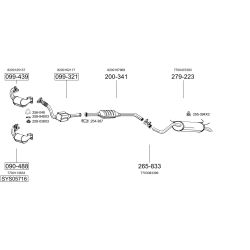 Išmetimo sistema BOSAL SYS05716