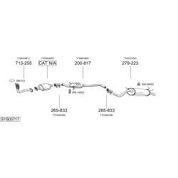 Išmetimo sistema BOSAL SYS05717
