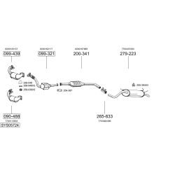 Išmetimo sistema BOSAL SYS05724