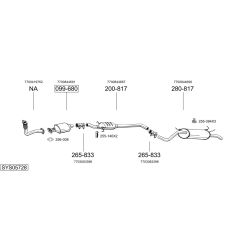Išmetimo sistema BOSAL SYS05728