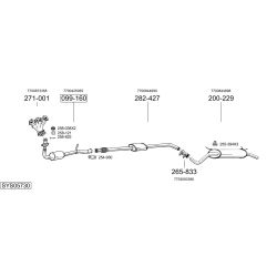 Išmetimo sistema BOSAL SYS05730