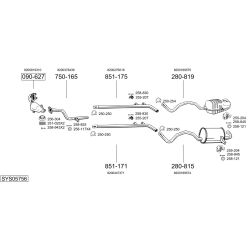 Išmetimo sistema BOSAL SYS05756