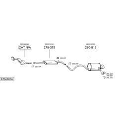 Išmetimo sistema BOSAL SYS05759