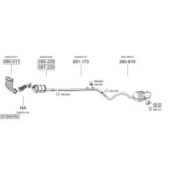 Išmetimo sistema BOSAL SYS05760