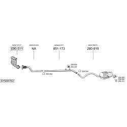 Išmetimo sistema BOSAL SYS05763