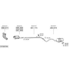 Išmetimo sistema BOSAL SYS05764