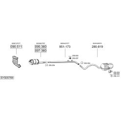 Išmetimo sistema BOSAL SYS05769