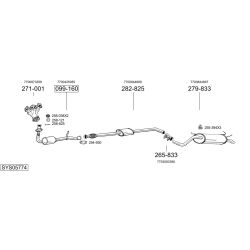 Išmetimo sistema BOSAL SYS05774