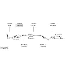 Išmetimo sistema BOSAL SYS05786