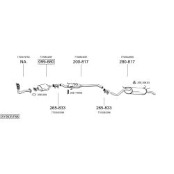 Išmetimo sistema BOSAL SYS05788