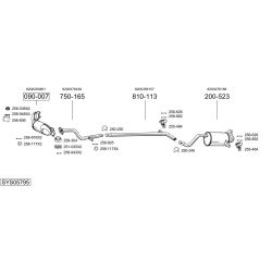 Išmetimo sistema BOSAL SYS05795