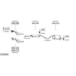 Išmetimo sistema BOSAL SYS05802