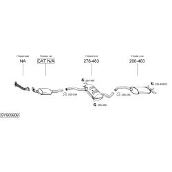 Išmetimo sistema BOSAL SYS05808