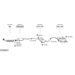 Išmetimo sistema BOSAL SYS05814
