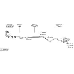 Išmetimo sistema BOSAL SYS05819