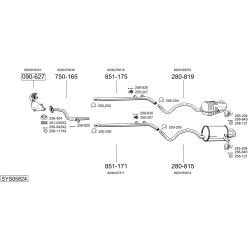 Išmetimo sistema BOSAL SYS05824