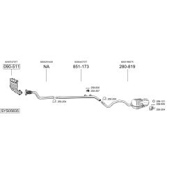 Išmetimo sistema BOSAL SYS05835