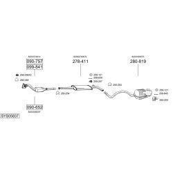 Išmetimo sistema BOSAL SYS05837