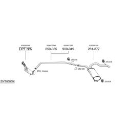 Išmetimo sistema BOSAL SYS05859