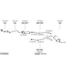 Išmetimo sistema BOSAL SYS05862
