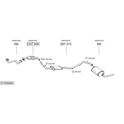 Išmetimo sistema BOSAL SYS05863