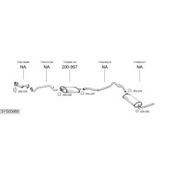 Išmetimo sistema BOSAL SYS05868