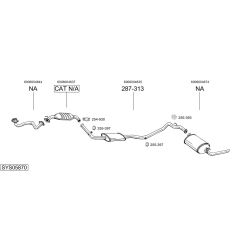 Išmetimo sistema BOSAL SYS05870
