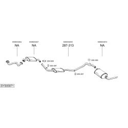 Išmetimo sistema BOSAL SYS05871