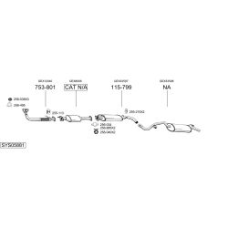 Išmetimo sistema BOSAL SYS05881