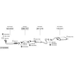 Išmetimo sistema BOSAL SYS05899