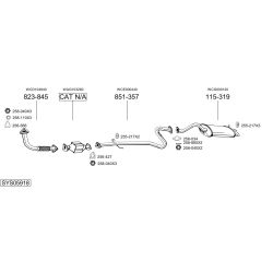 Išmetimo sistema BOSAL SYS05918